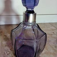 Decanter Art Déco cristallo ametista anni ’20  ’30