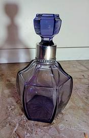Decanter Art Déco cristallo ametista anni ’20  ’30