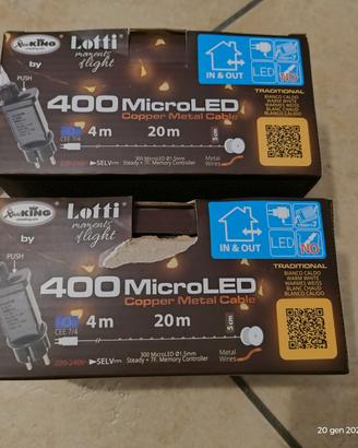 2 confezioni di luci microled LOTTI