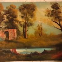 Quadro ad olio firmato René 