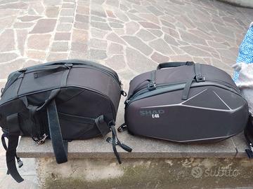 Borse laterali moto Shad E48+Bauletto Shad SH 44