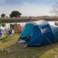 Tenda da campeggio 4 posti con veranda coperta