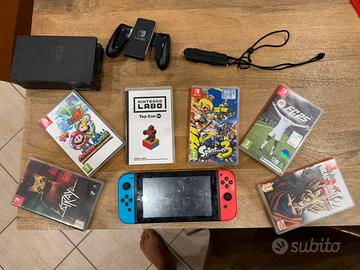 Nintendo switch 1 con giochi