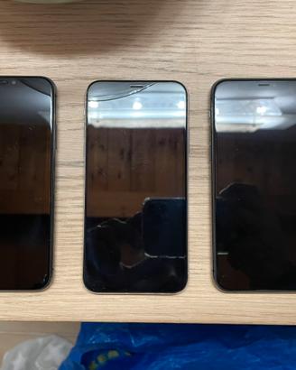 Set di 3 iphone xs/11pro 64 gb/xs 256 gb