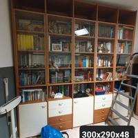 Libreria ciliegio studio - misure 3x3