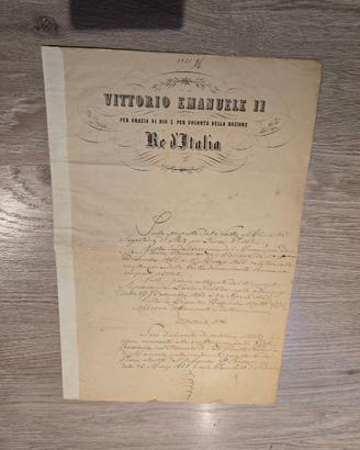 Firma Vittorio Emanuele II