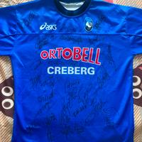 Maglia da allenamento Atalanta autografata