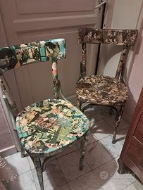 2sedie decoupage riviste anni 60