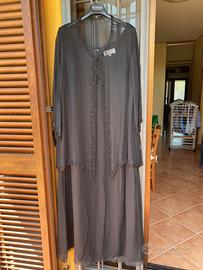Vestito cerimonia donna nero donna TG XXL con appl
