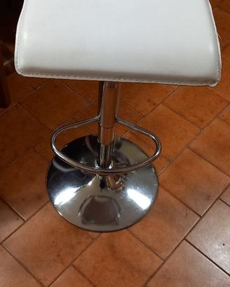 sgabello cucina bianco ecopelle