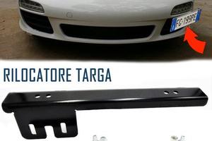 Portatarga Anteriore per PORSCHE Rilocatore Nero