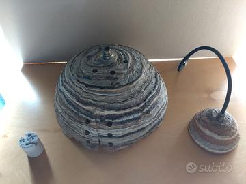 Lampadario in cemento effetto pietra NUOVO