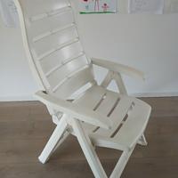 sedia poltrona giardino reclinabile richiudibile