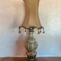 Lampada da tavolo vintage in onice