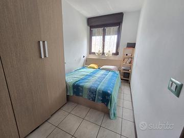 LETTO CONTENITORE 160x190 CON RETE E MATERASSO