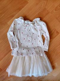 completo bimba 18/24 mesi  gonna GAP in tulle e ma