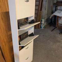 Scarpiera 5 ante laminato bianco