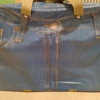 Borsone termico trama blu jeans
