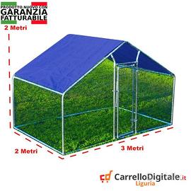 Gabbia per Polli 3x2m x h 2 m – 6 mq - viola