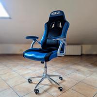Sedia Gaming Sparco Blu/Nera