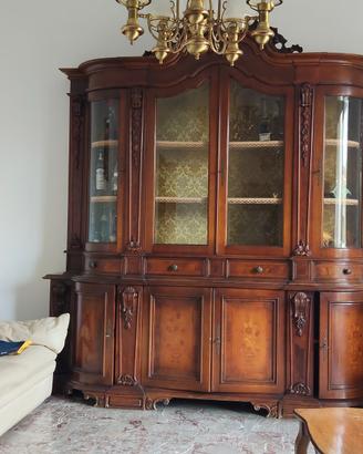 Credenza classica stile barocco noce