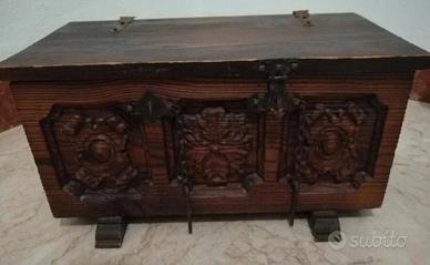 BAULE Bauletto contenitore legno vintage