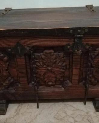 BAULE Bauletto contenitore legno vintage