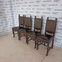 4 Sedie Intagliate stile Neorinascimento