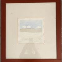 Guido Armeni - PAESAGGIO CON 3 ALBERI - acquerello