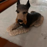 Statuetta Cane schnauzer 1988 azienda Castagna