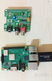 schede Raspberry pi e DAC