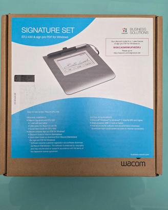 Wacom Signature Set con Ampio Pad LCD STU-430 da 4