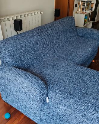 divano a L - 3 Posti con pouf 