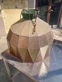Lampadario artigianale in vetro