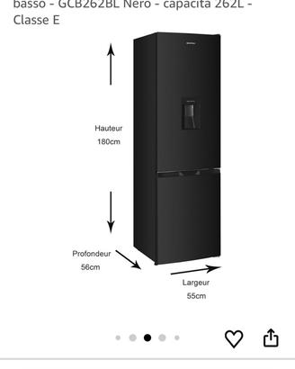 Frigorifero con dispenser d’acqua