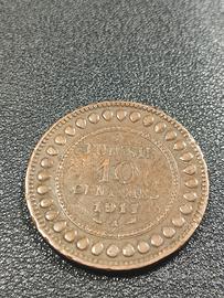 moneta 10 centesimi 1917 - Tunisia