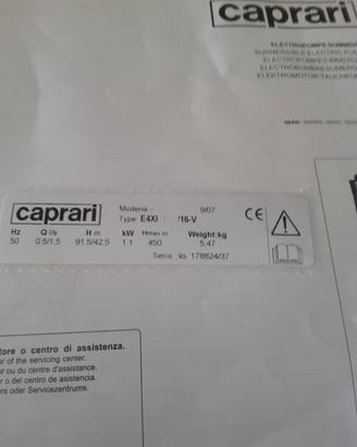 pompa sommersa per pozzo