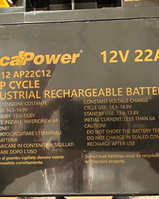Batteria 12v 22Ah Alca Power nuova