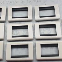 10 PLACCHE BTICINO LIVING CLASSIC A 3 P BIANCO