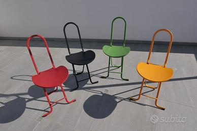 Sedie pieghevoli Dafne Vintage anni '70