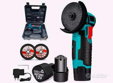 Mini Flex Smerigliatrice 2 Batterie 12V Portatile 
