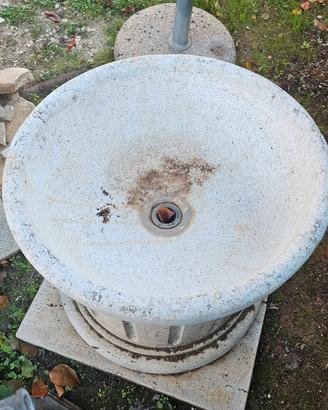 fontana in traverino base 