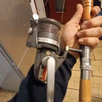 Canna da pesca da altura con mulinello da traino