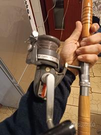 Canna da pesca da altura con mulinello da traino