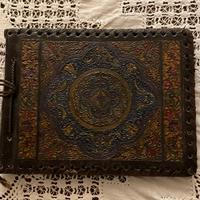 Antico album fotografico fine ’800 in pelle