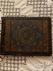 Antico album fotografico fine ’800 in pelle