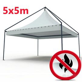 Gazebo pagoda 5x5 con telo certificato ignifugo