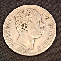 2Lire 1887 - Umberto primo