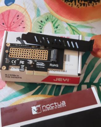 Ventola Noctua NF-A12 e adattatore nvme gen4