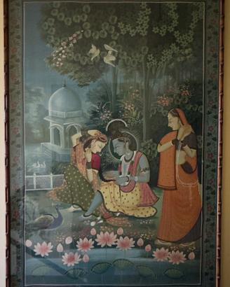 Quadri indiani vintage stile Moghul